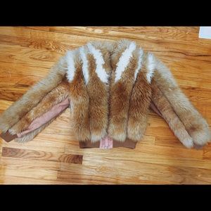 Vintage Lamb Skin Bomber Jacket
